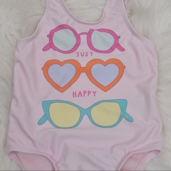 Old Navy 18-24 M Girls One Piece Swimsuit, Blush - Picture 6 of 7